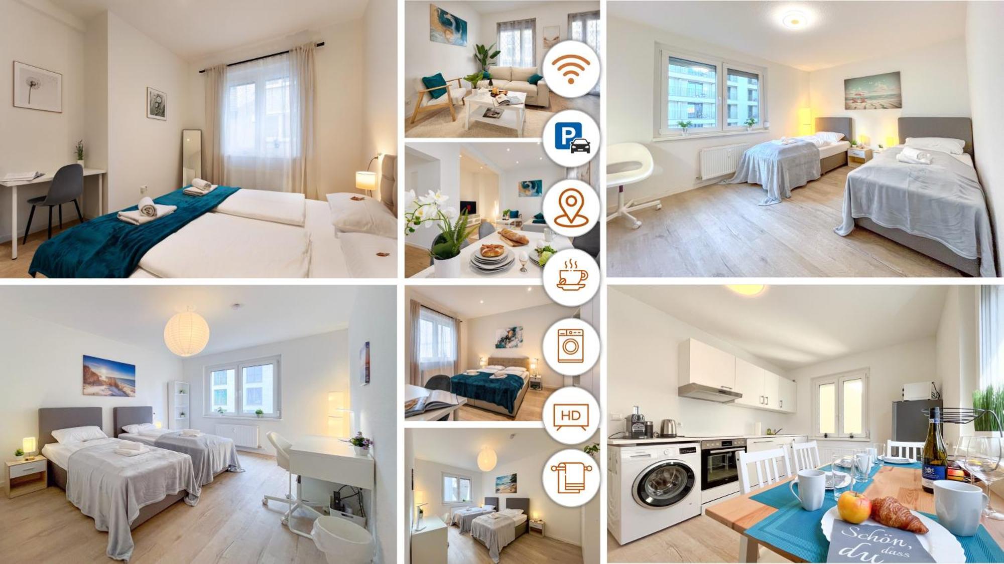 Rosenberg-suites - Zentral, Stellplatz, Grosse Terasse, Business & Privat Apartment